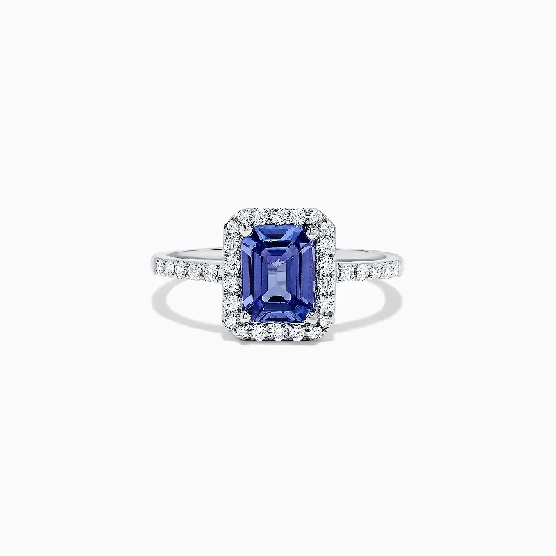 Nahla Siri 14K White Gold Tanzanite and Diamond Ring, 1.60 TCW