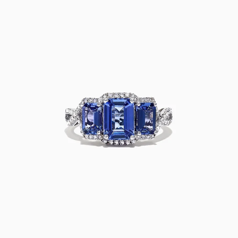 Nahla Siri 14K White Gold Tanzanite and Diamond Ring, 2.55 TCW