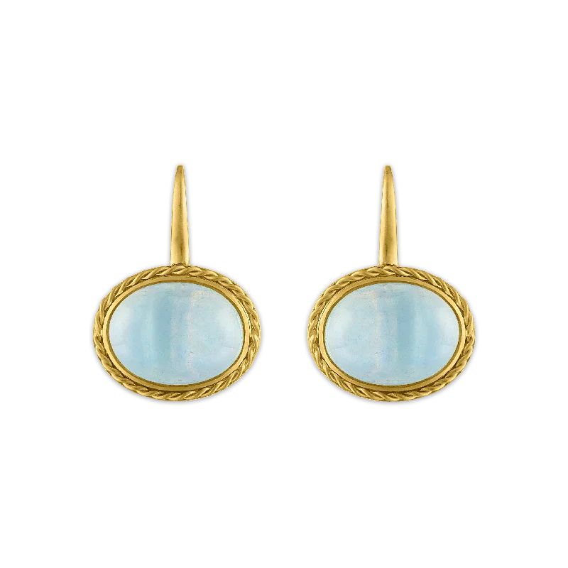 Aquamarine Chorda Hook Earrings