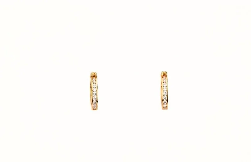 0.55CT Diamond Hoop Earrings