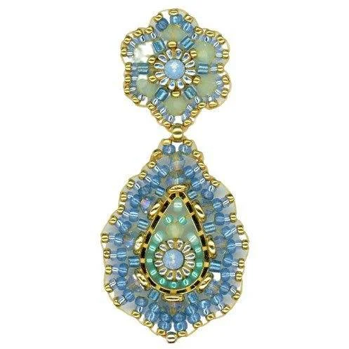 MIGUEL ASES - 2" SWAROVSKI EARRINGS