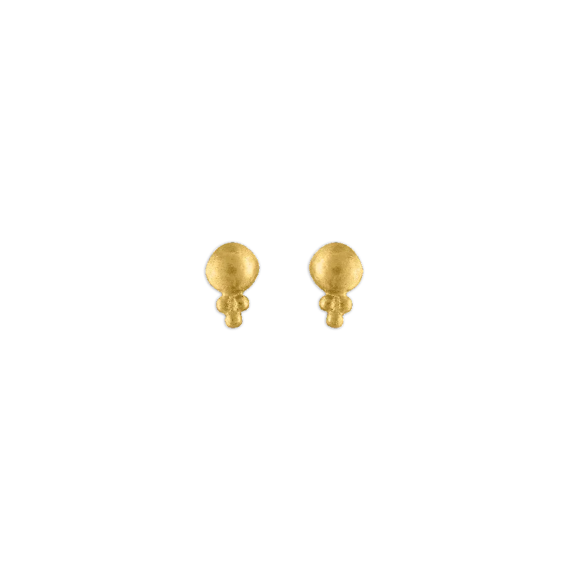 Small Lentil-Shaped Bulla Earrings