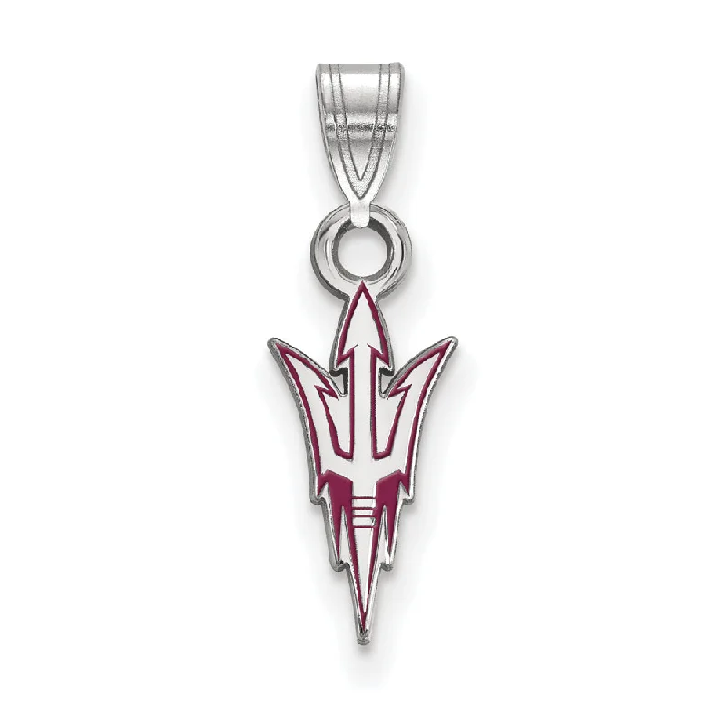 Sterling Silver Arizona State Small Enamel Pendant