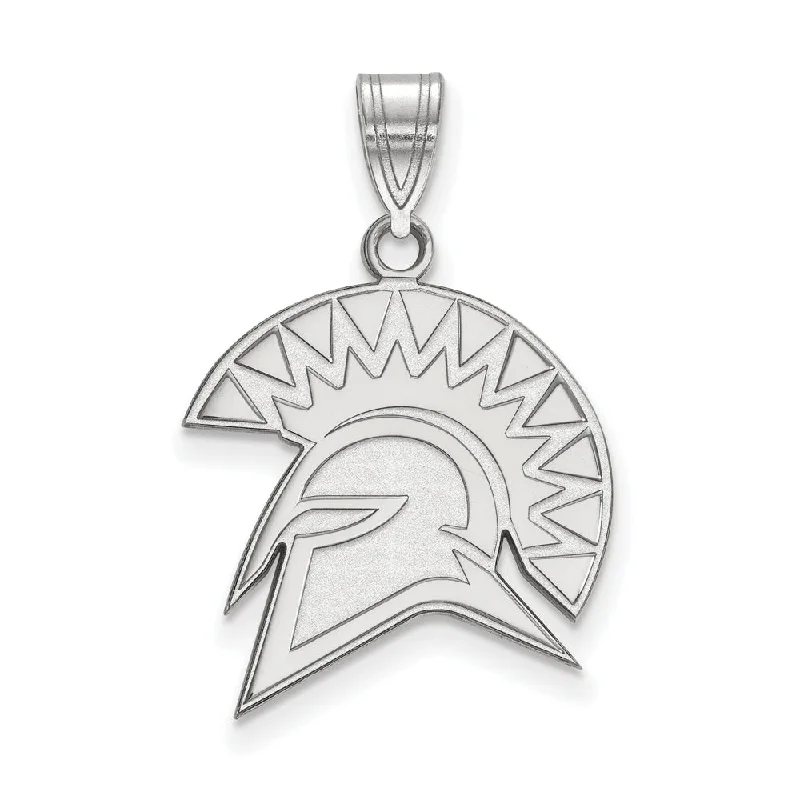 Sterling Silver San Jose State Large Mascot Pendant