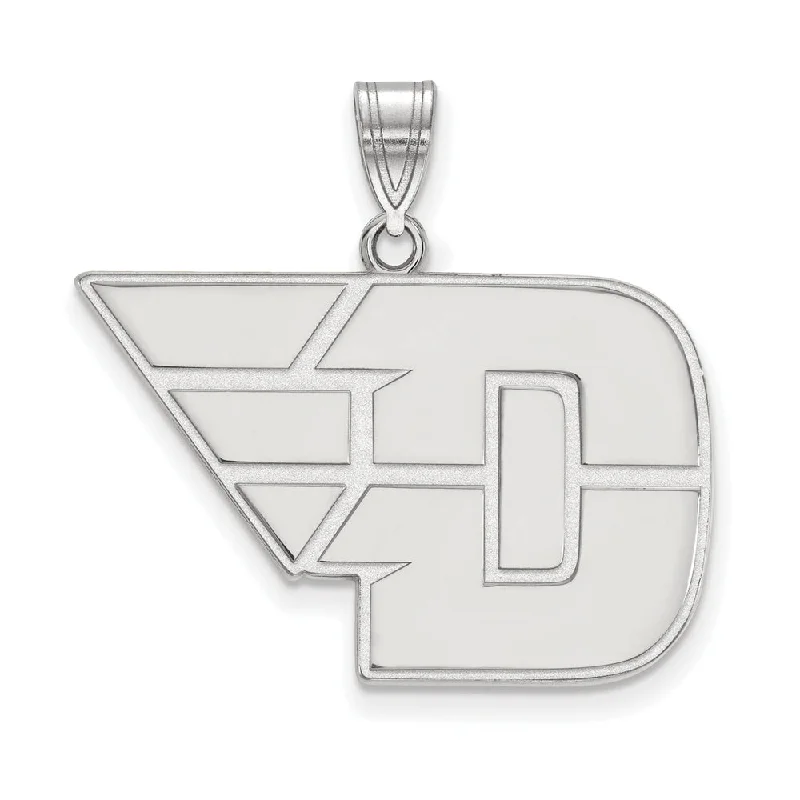 Sterling Silver U. of Dayton Large Pendant