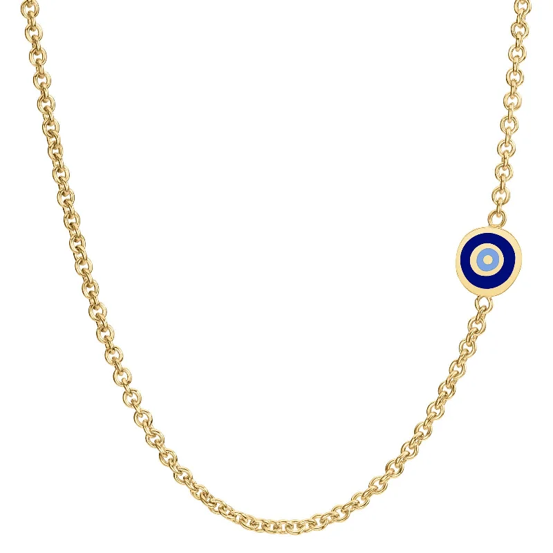 Shop Stylish Jewelry Now And Save Big 2mm Gold Enamel Evil Eye Chain