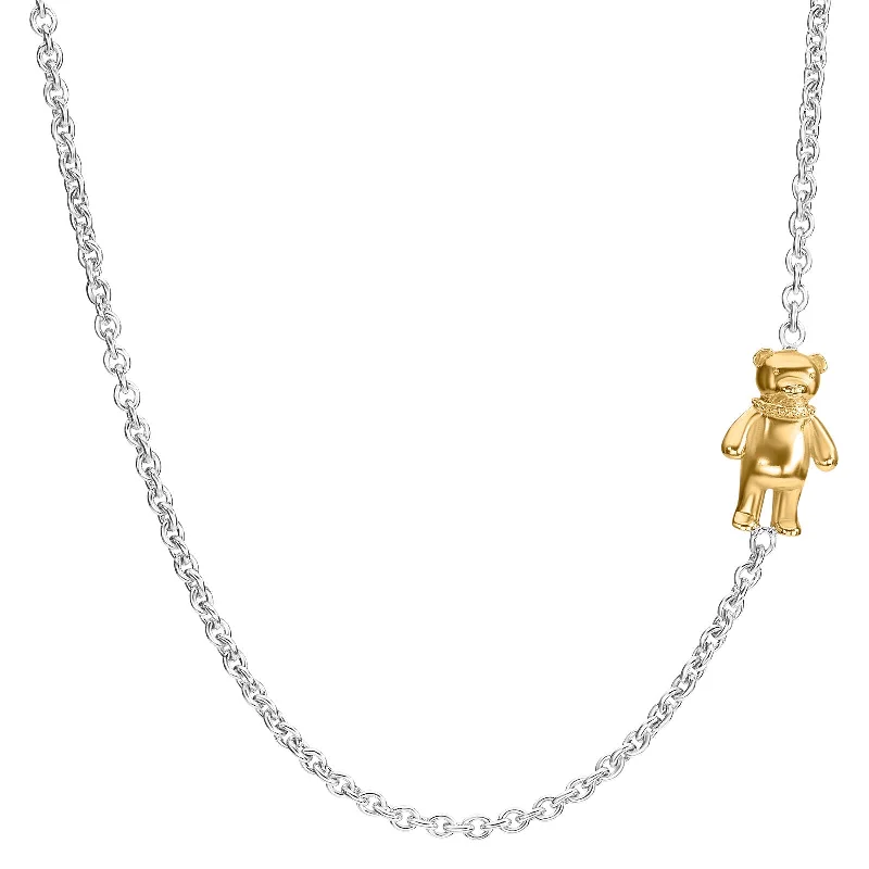 Elevate Your Jewelry Collection With Limited-Time Savings 2mm Silver & Gold Bear Chain