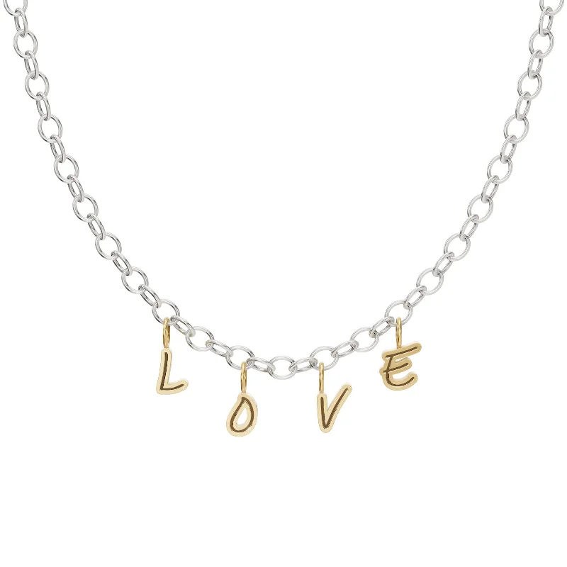 Timeless Jewelry Styles At Wallet-Friendly Prices 4.8mm Silver and Gold Love Chain