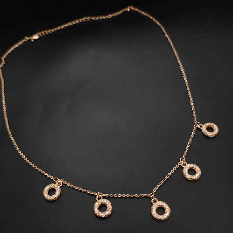 Personalized Engraved Jewelry For Meaningful Gifts Aamrapali  Rose Gold Plated Chain