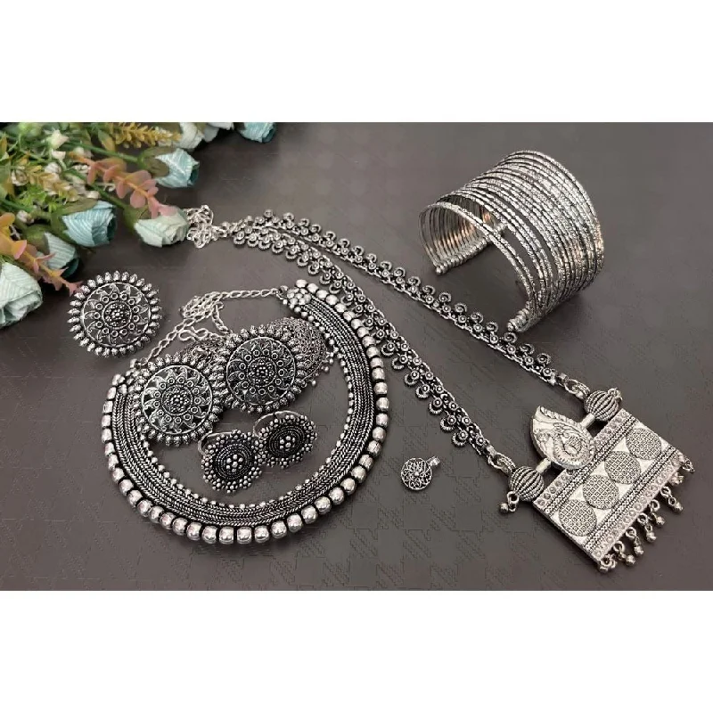 Trending Jewelry Styles Now At Limited-Time Discounts Akruti Collection Oxidised Plated Combo Set