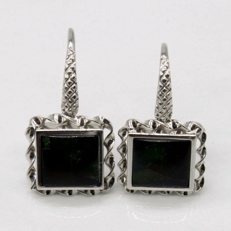 Exclusive Jewelry Markdowns – Limited-Time Offer Ammolite Square Earrings | 2.00ctw |