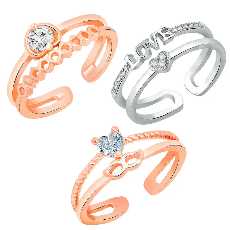 Trending Jewelry Now At Unbeatable Prices Bhavi Jewels Adjustable Combo Ring