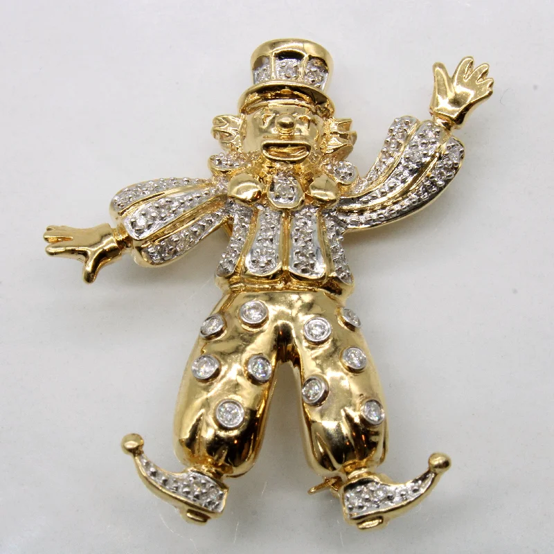 Best Jewelry Sale – Shop Exclusive Designs Now Diamond Clown Brooch | 0.13ctw |