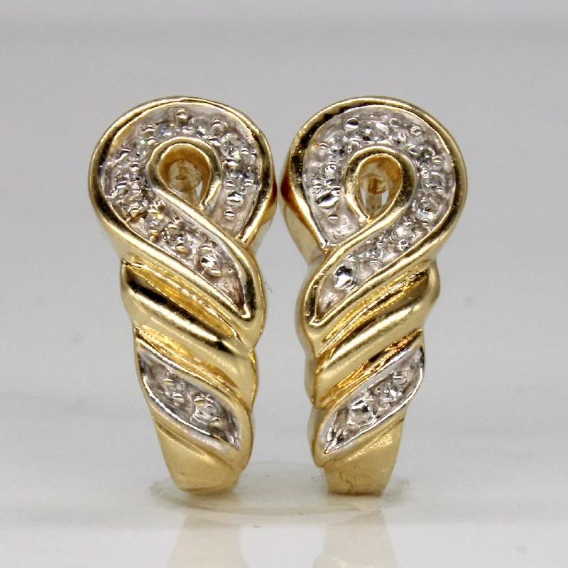 Shop Jewelry That Shines Without The High Price Diamond Twist Earrings | 0.07ctw |