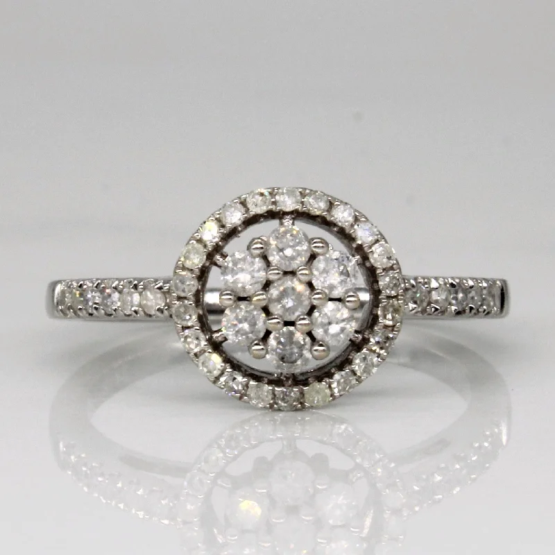 Elegant Jewelry, Affordable Luxury – Shop Now Diamond Halo Set Cluster Ring | 0.38ctw | SZ 8 |