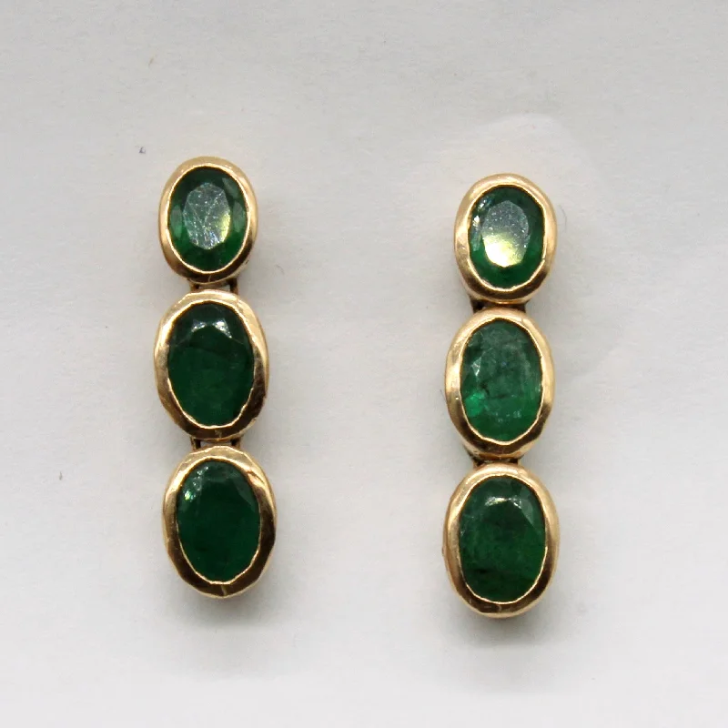 Shop Dazzling Jewelry At The Best Prices Emerald Drop Earrings | 1.90ctw |