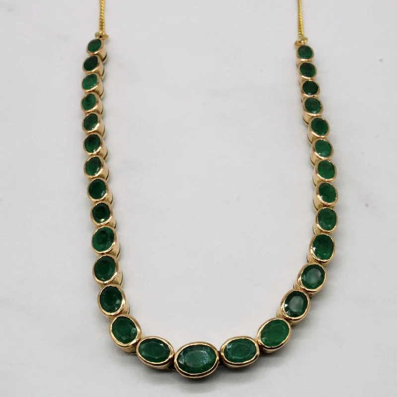 Stunning Jewelry At A Fraction Of The Price Emerald Necklace | 12.75ctw | 17" |