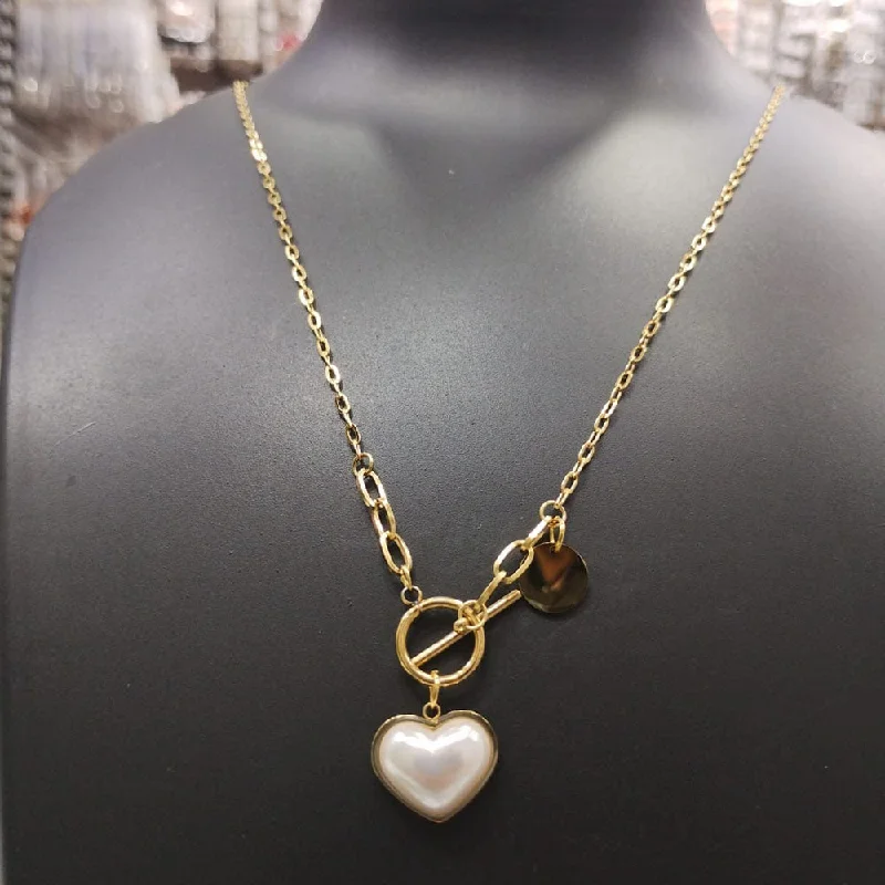 Shop Signature Jewelry Styles At Exclusive Prices FS Collection Gold Plated Heart Shape Chain