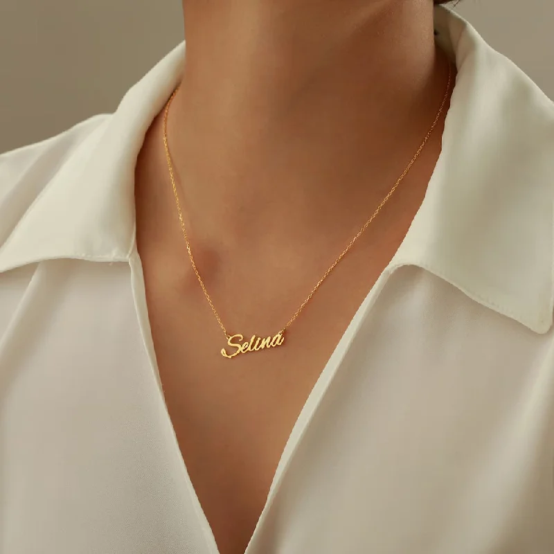 Seasonal Jewelry Sale – Upgrade Your Style Today H K Fashion Gold Plated Customize Name Pendant Chain