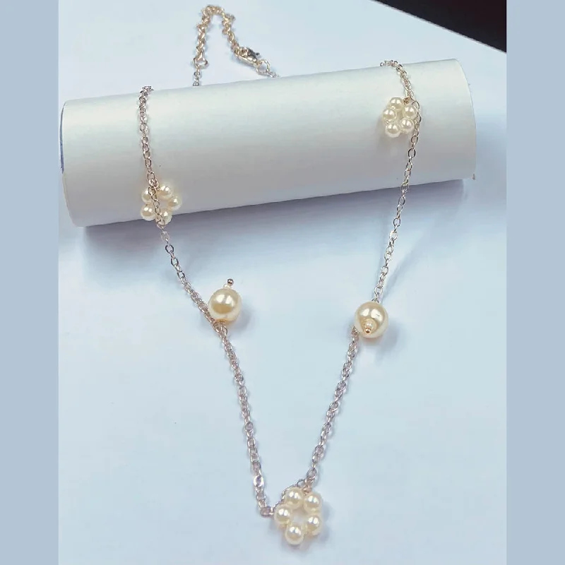 Jewelry Clearance Event – Stock Up Before It's Over Naitika Arts Silver Plated Pearl Long chain