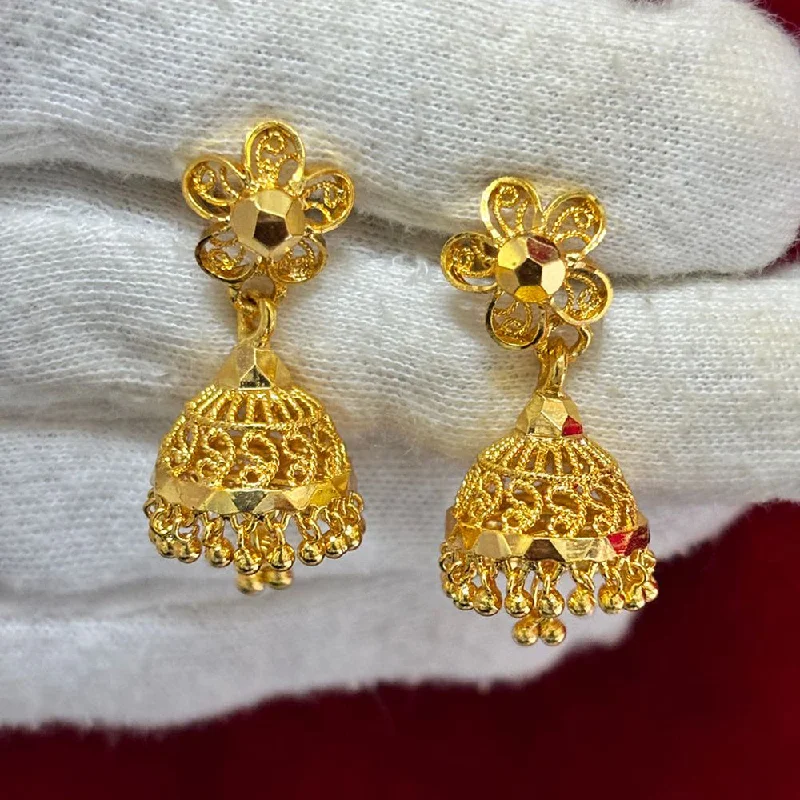 Unmissable Jewelry Sale – Shop Before It's Too Late Pari Art Jewellery Forming Gold Jhumki Earrings