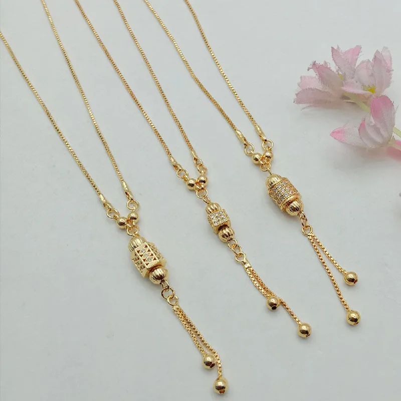 Once-A-Year Jewelry Sale – Grab Your Favorites Now SP Jewellery Gold Plated Chain (Assorted Design)