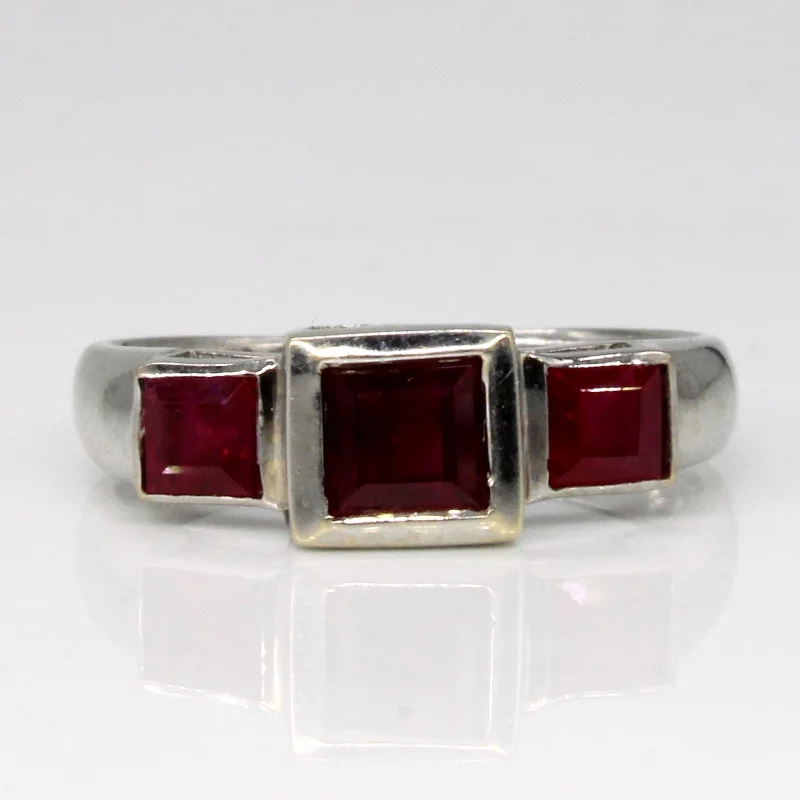 Breathtaking Jewelry, Breathtaking Prices Synthetic Ruby Ring | 0.90ctw | SZ 5 |